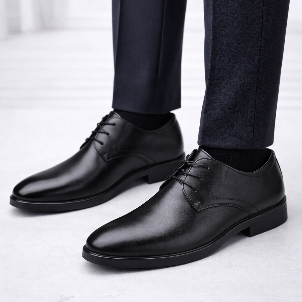 Men's Oxford Leather Lace Up Dress Shoe