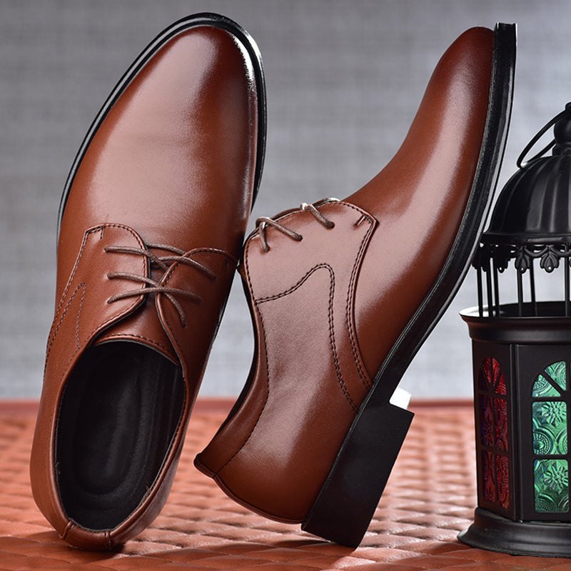 Men's Oxford Leather Lace Up Dress Shoe