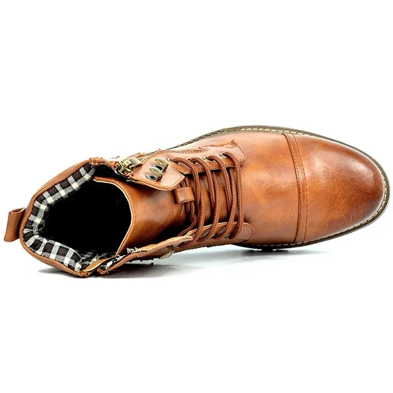 Men's Lace-up Boots | Casual Leather Footwear
