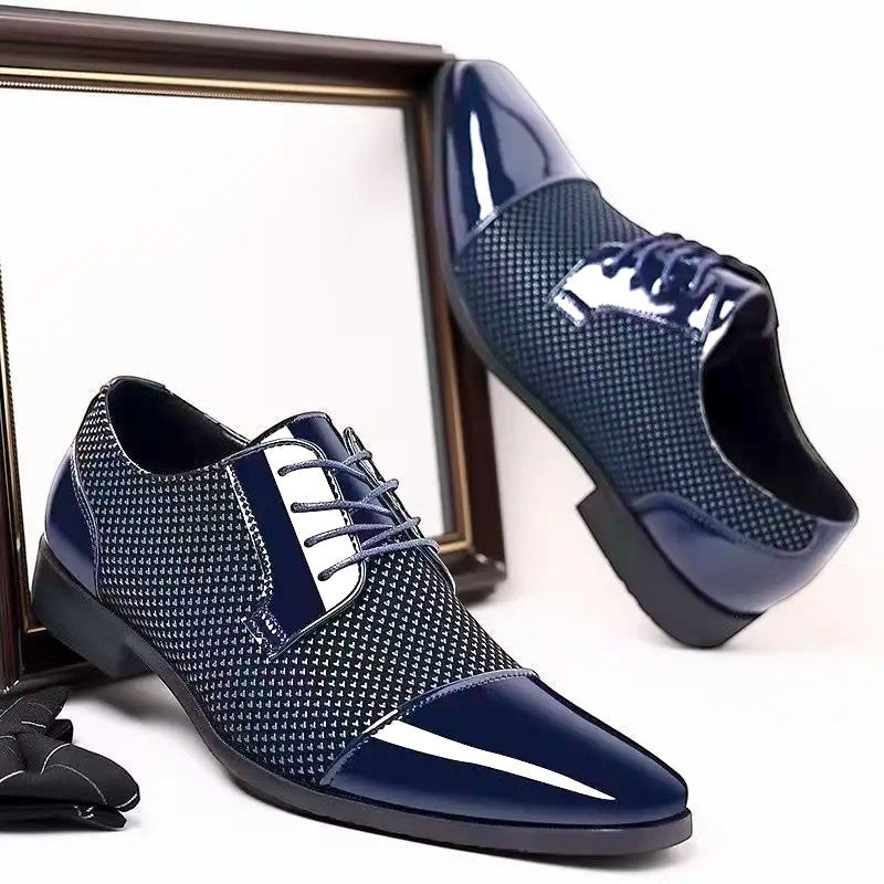 PATENT CAP TOE OXFORD FOR MEN