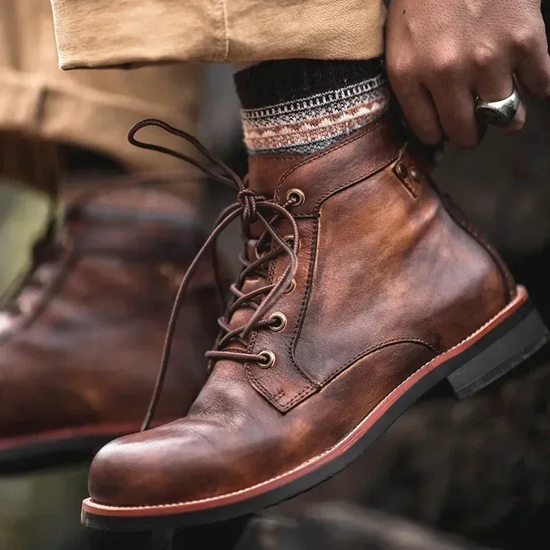 Men's Lace-Up Boots Casual Outdoor Footwear