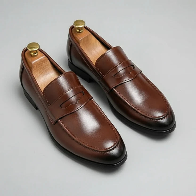 Loafer Faux Leather Slip On Low Cut