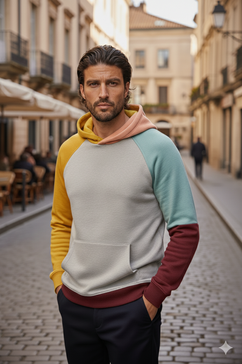 Cotton hoodie regular fit casual wear for men
