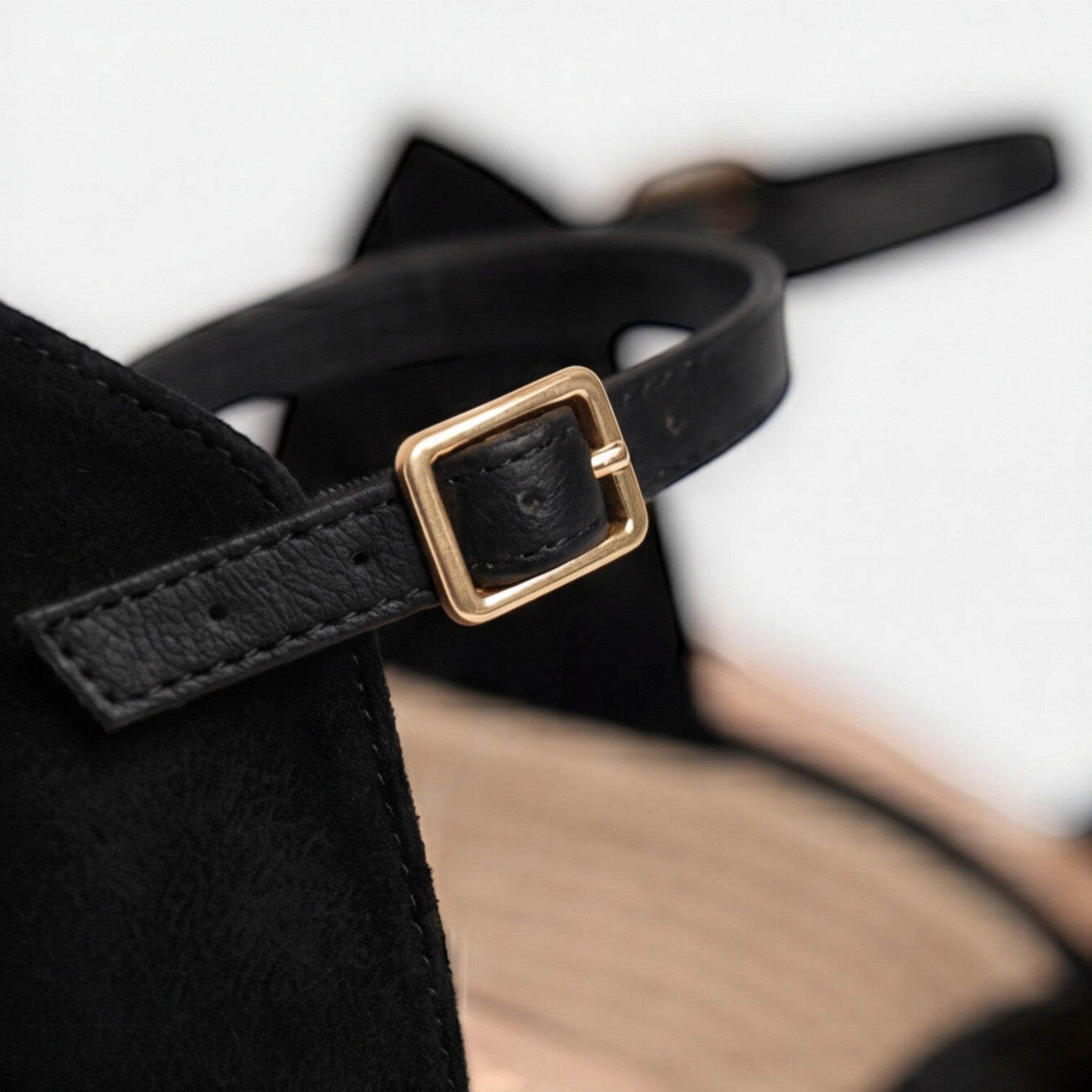 Women's Closed Toe Wedge Sandals Adjustable Ankle Strap Summer Footwear