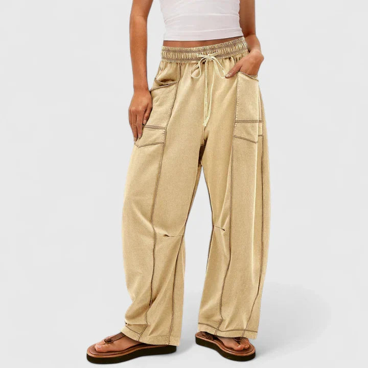 Women's Baggy Leg Pants Versatile Style