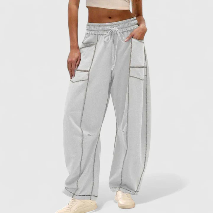 Women's Baggy Leg Pants Versatile Style