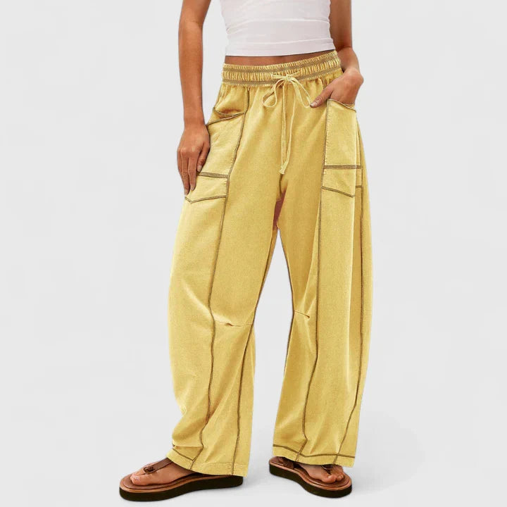 Women's Baggy Leg Pants Versatile Style