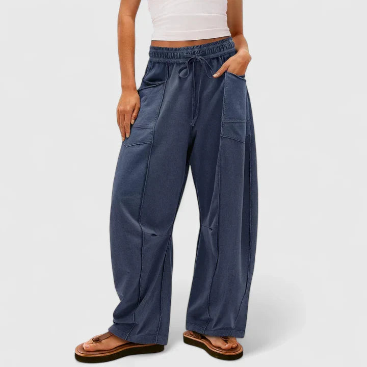 Women's Baggy Leg Pants Versatile Style