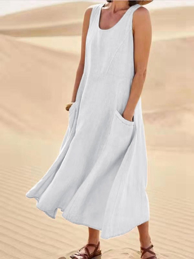 Women's Casual Knee-Length Summer Dress | V-Neck | Short Sleeve | Floral Print