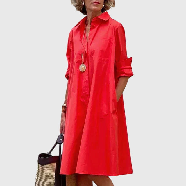 Women's Casual Dress Flowing Design with Pockets