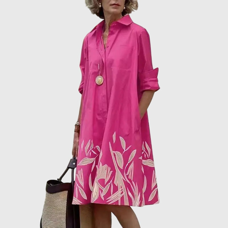 Women's Casual Dress Flowing Design with Pockets