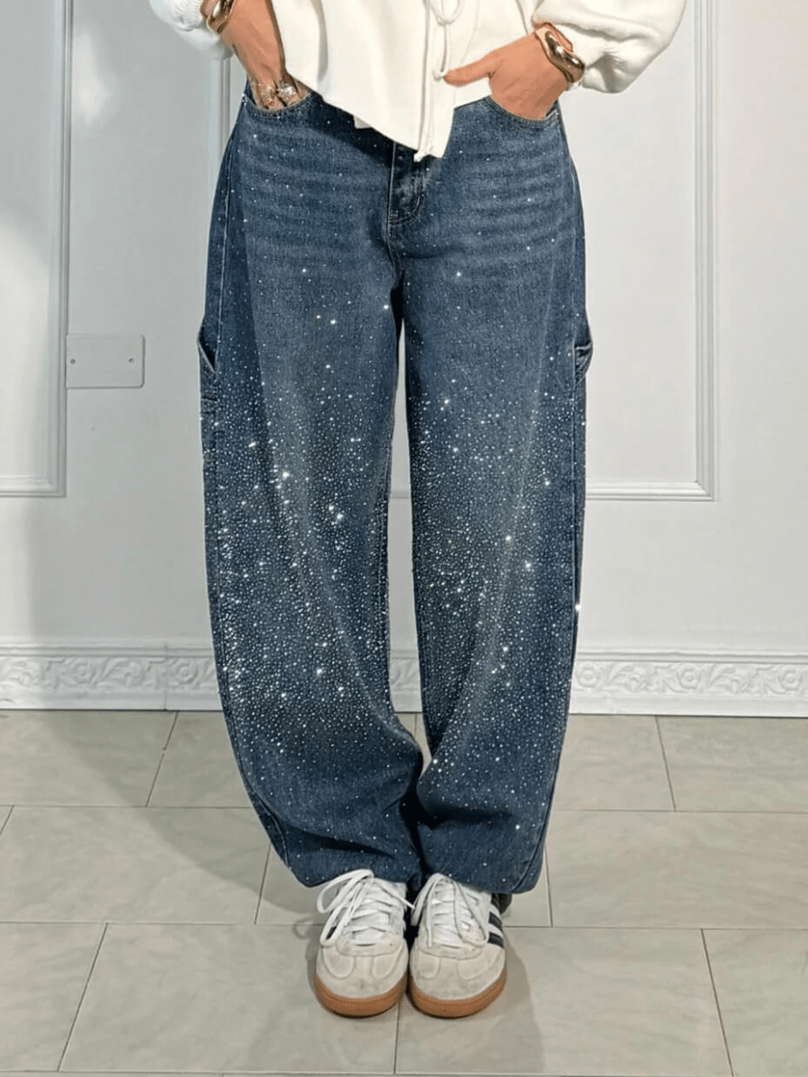 Women's Pants Balloon Fit Urban Style Multiple Pockets Cotton Casual