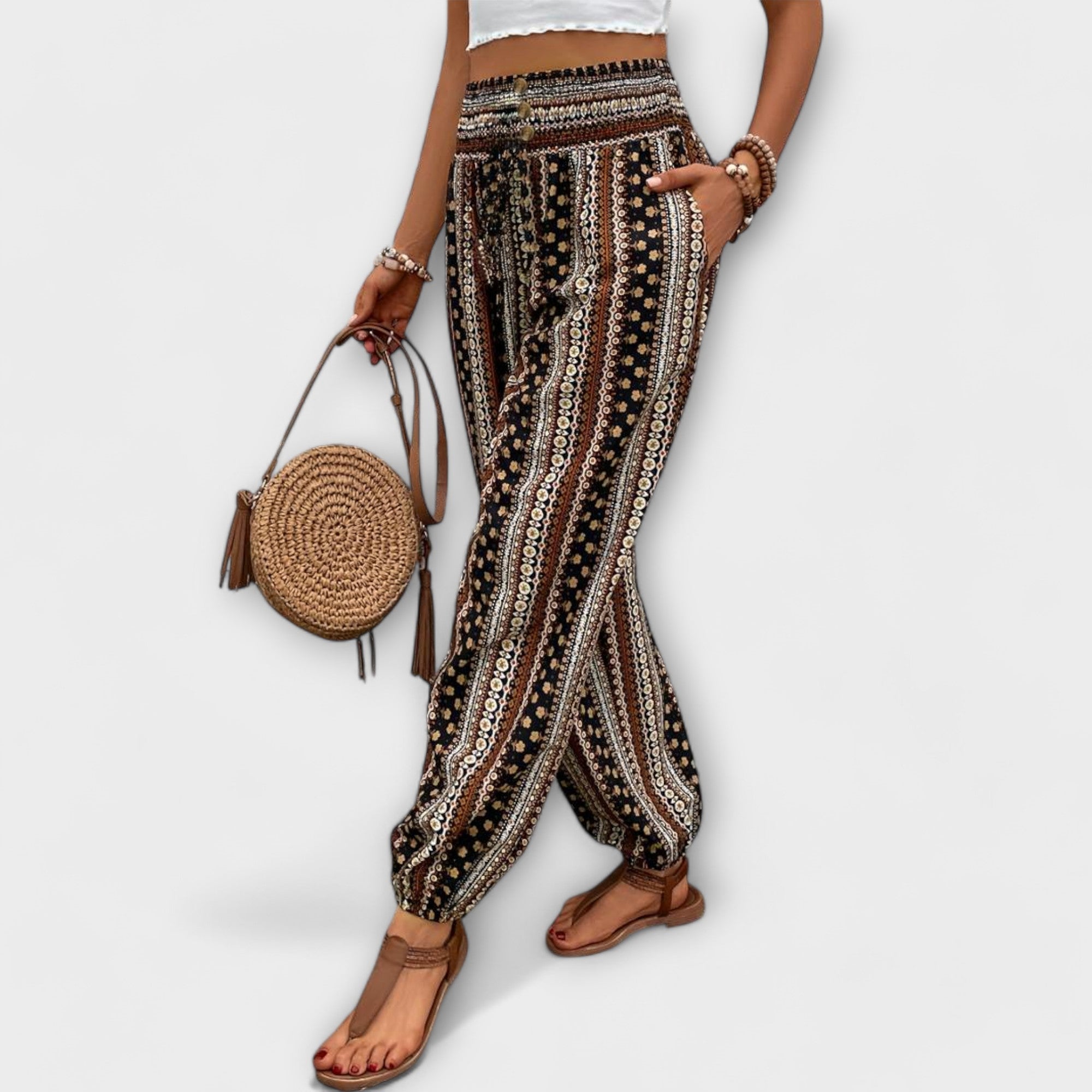 Women's Pants Ethnic Graphic Versatile Design Casual