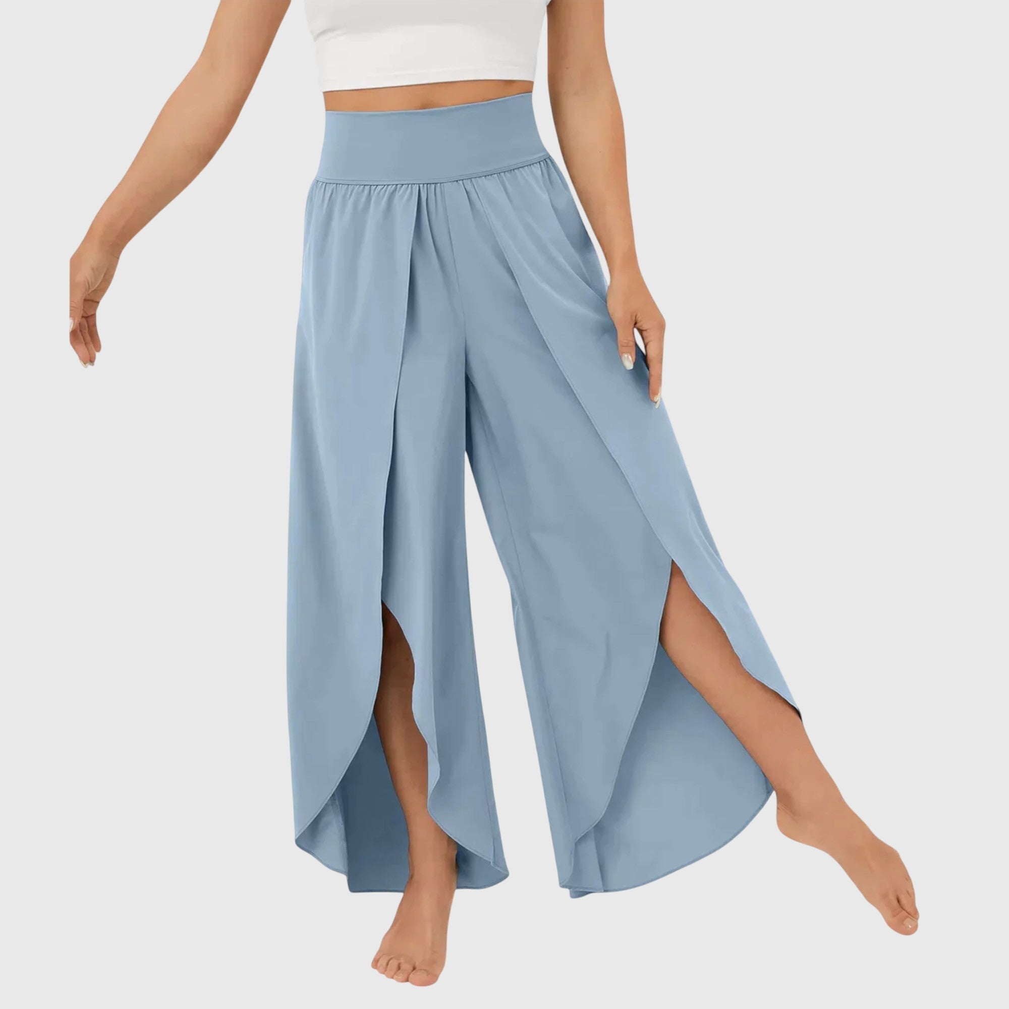 Women's Flared Pants Lightweight Fabric Integrated Shorts Summer
