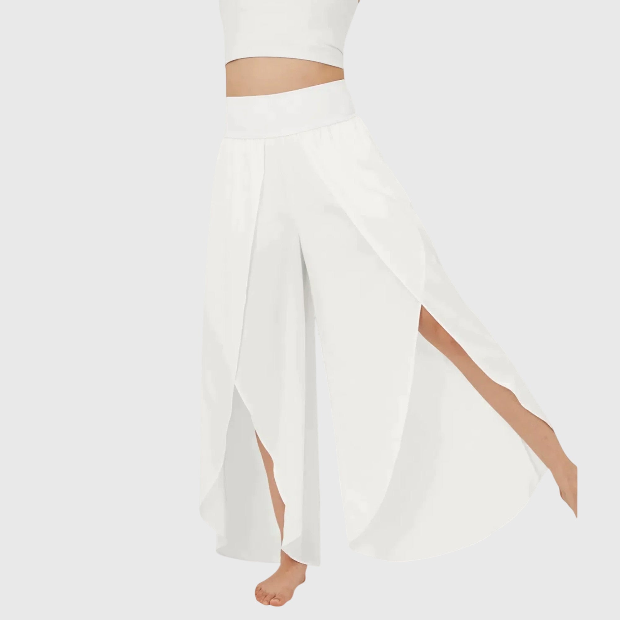 Women's Flared Pants Lightweight Fabric Integrated Shorts Summer