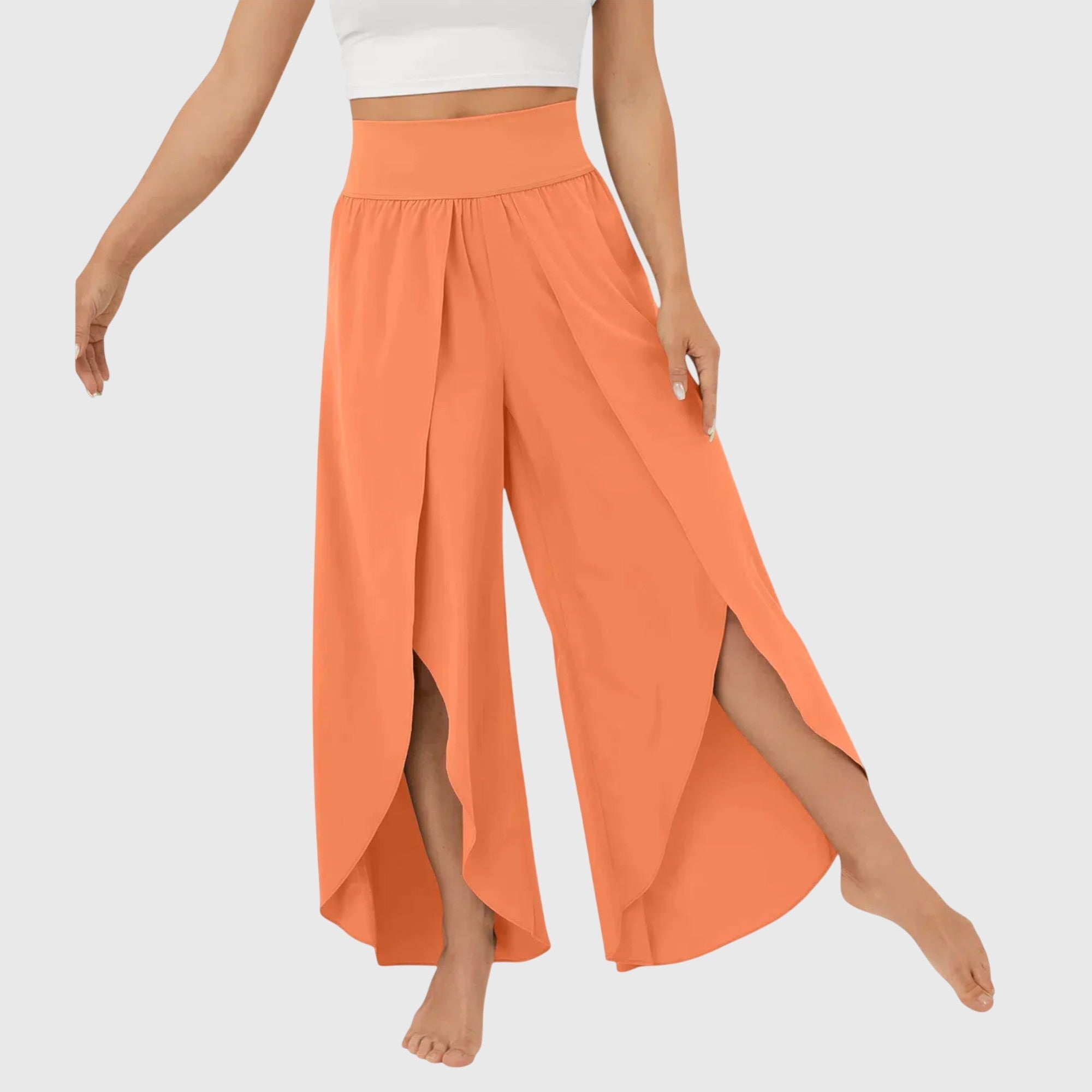 Women's Flared Pants Lightweight Fabric Integrated Shorts Summer