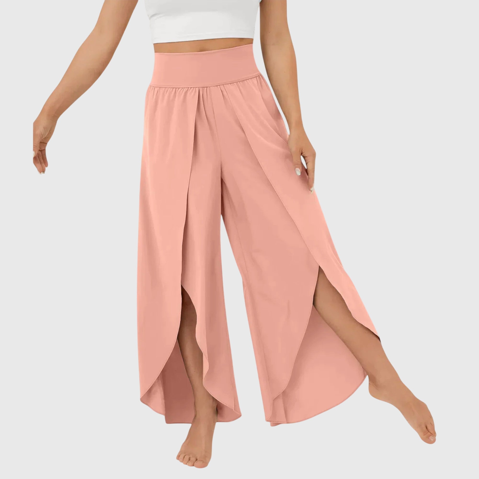 Women's Flared Pants Lightweight Fabric Integrated Shorts Summer