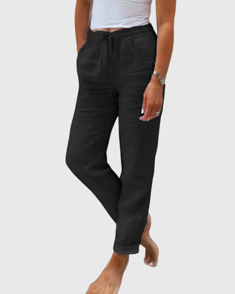 Women's Pants Tailored Fit Polyester Elegant Design