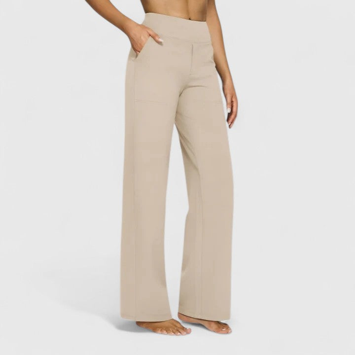Women's Pants Wide Waistband Soft Fabric Comfortable Design