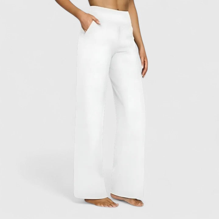 Women's Pants Wide Waistband Soft Fabric Comfortable Design