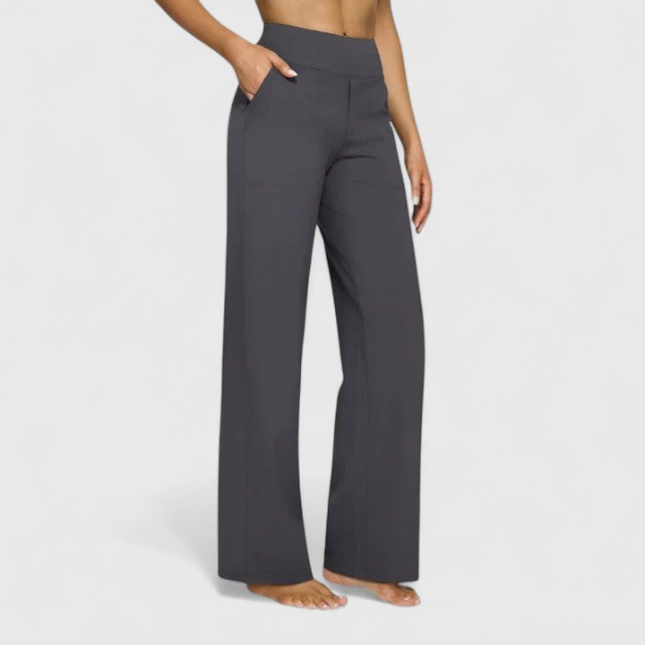 Women's Pants Wide Waistband Soft Fabric Comfortable Design
