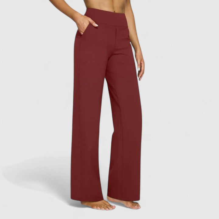 Women's Pants Wide Waistband Soft Fabric Comfortable Design