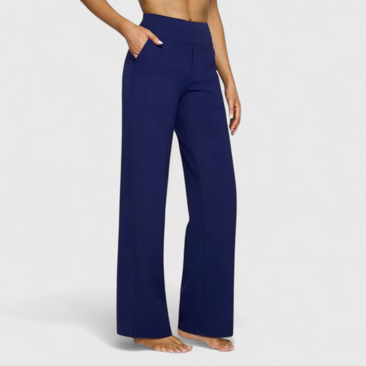 Women's Pants Wide Waistband Soft Fabric Comfortable Design