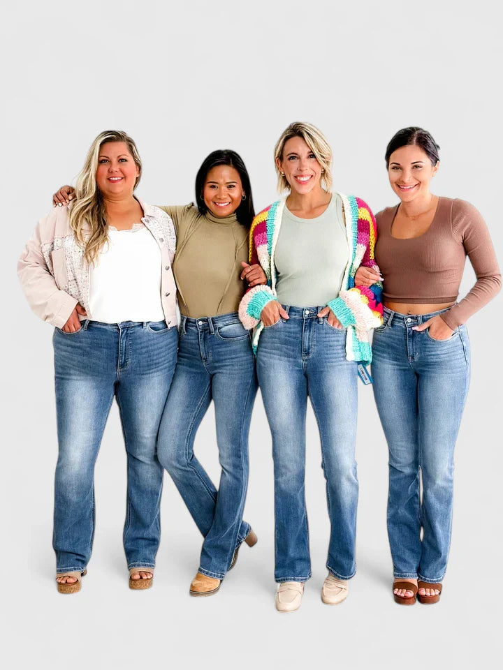 Women's Bootcut Pants Stretch Fabric Comfortable Fit
