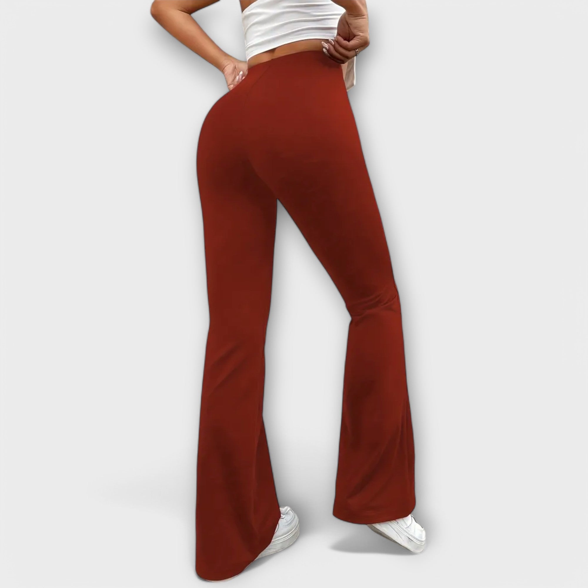 Women's Flared Leg Pants Casual Stylish Design