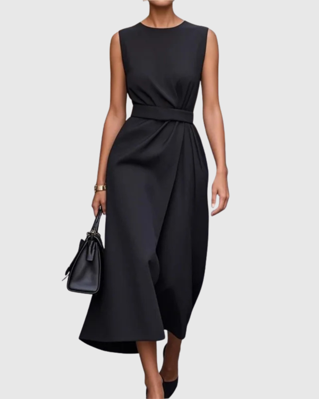Women's Sleeveless Round Neck Dress | Casual Summer Style