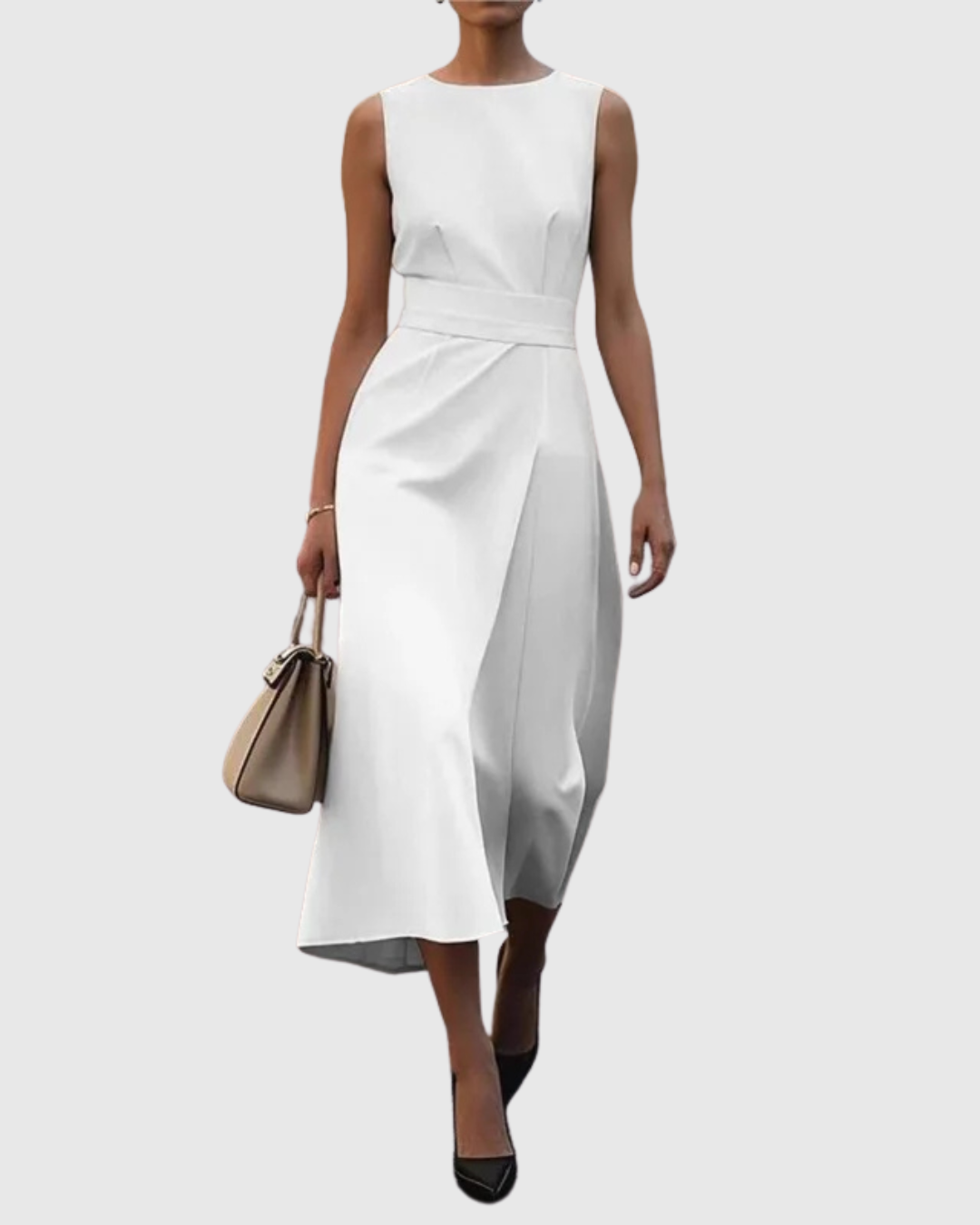 Women's Sleeveless Round Neck Dress | Casual Summer Style