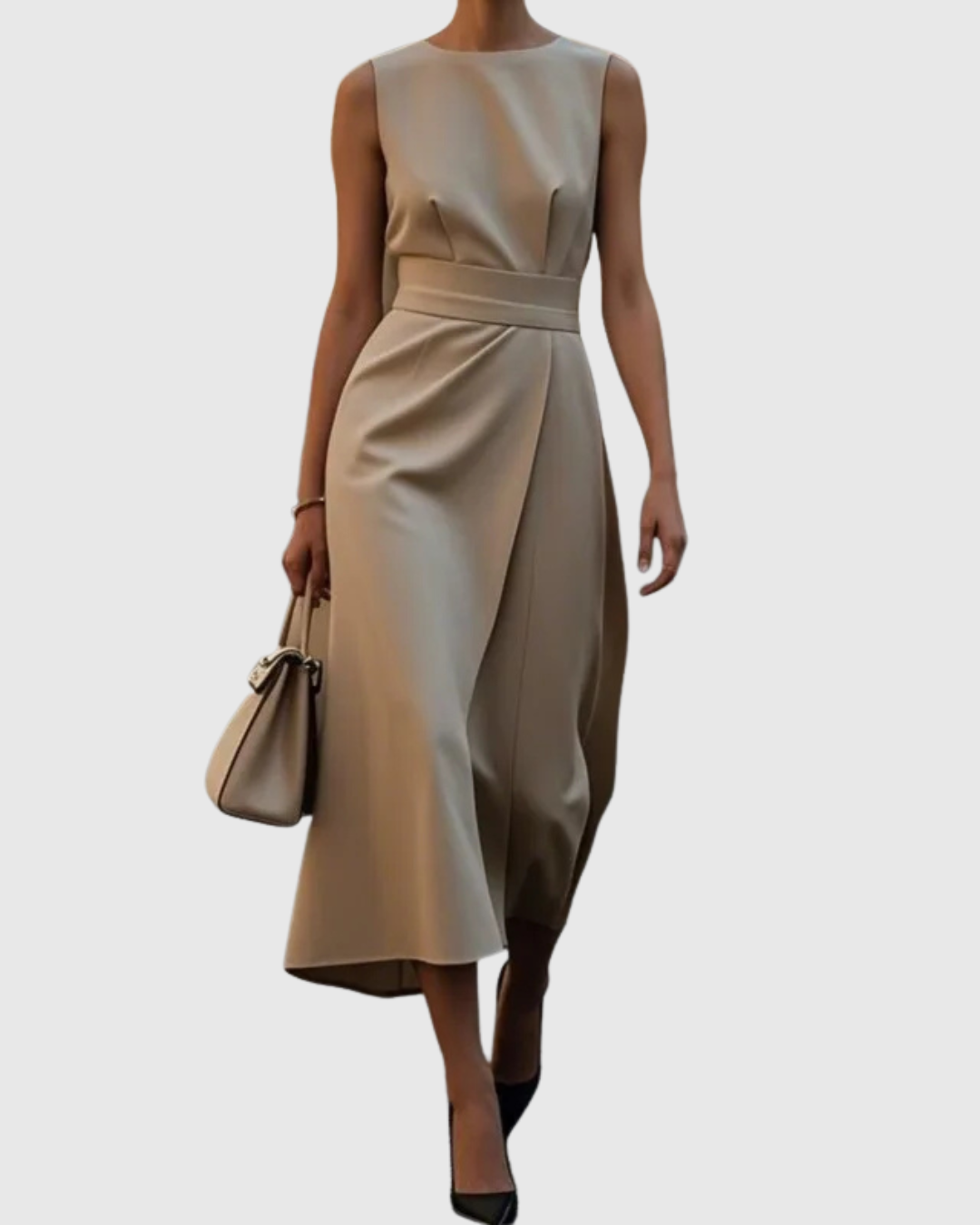 Women's Sleeveless Round Neck Dress | Casual Summer Style
