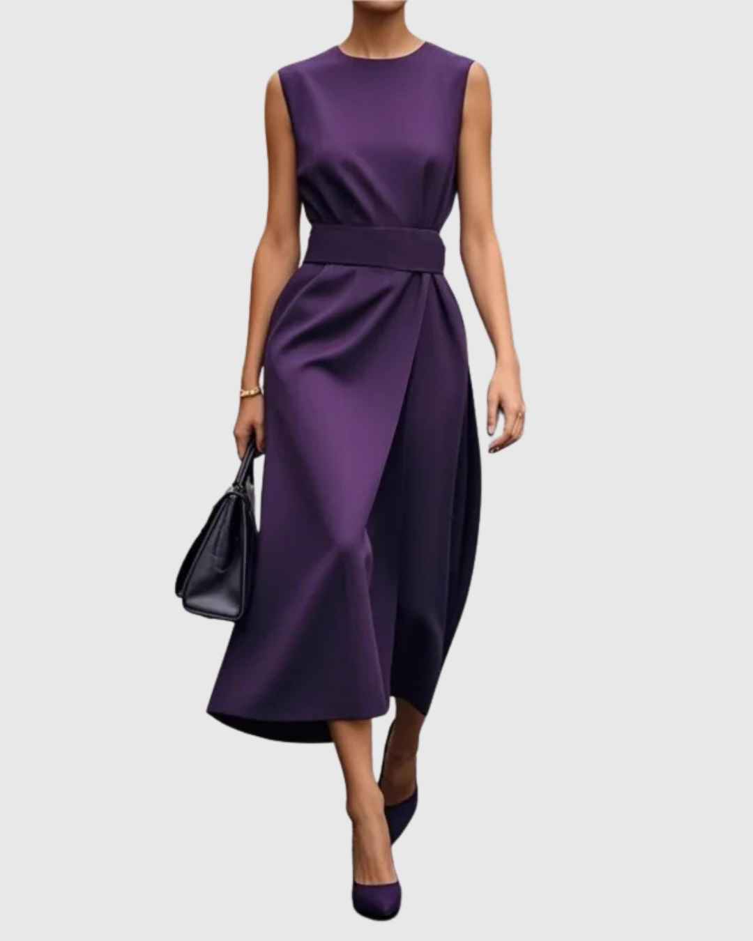 Women's Sleeveless Round Neck Dress | Casual Summer Style