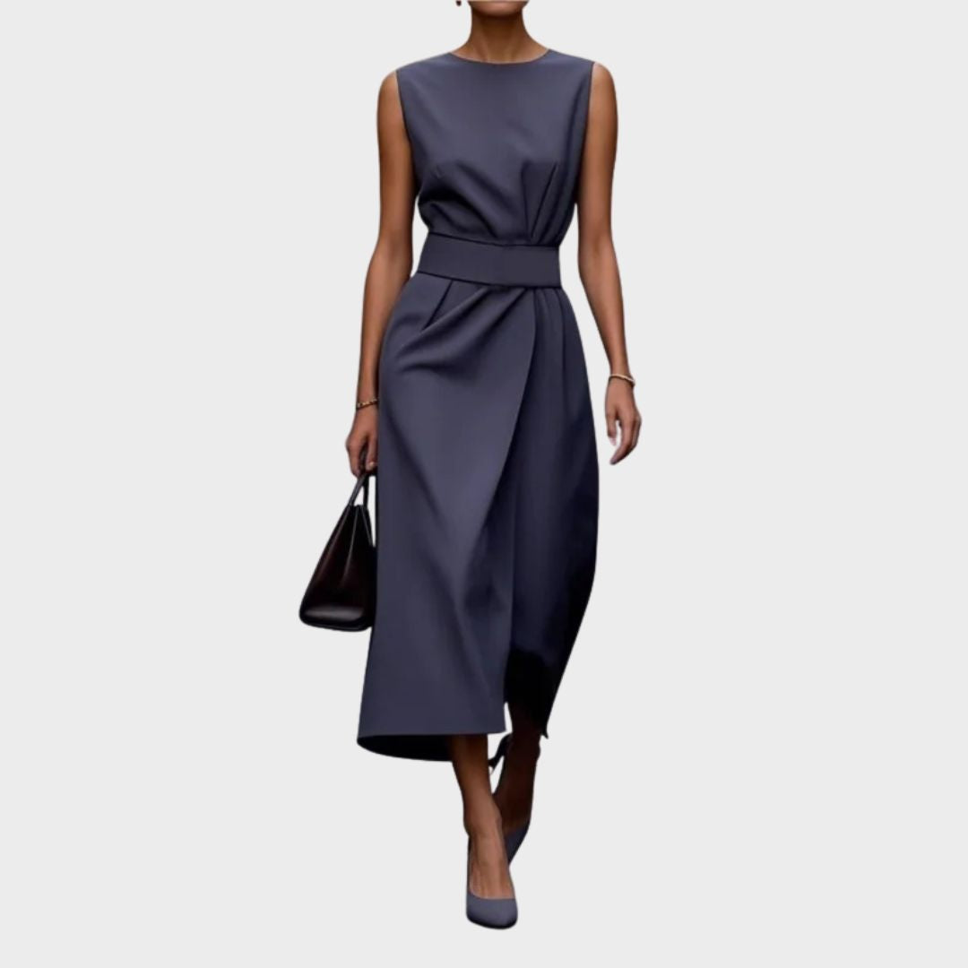 Women's Sleeveless Round Neck Dress | Casual Summer Style