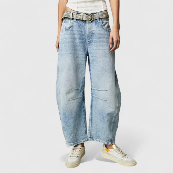 Women's Wide-Leg Pants Cotton Casual Style