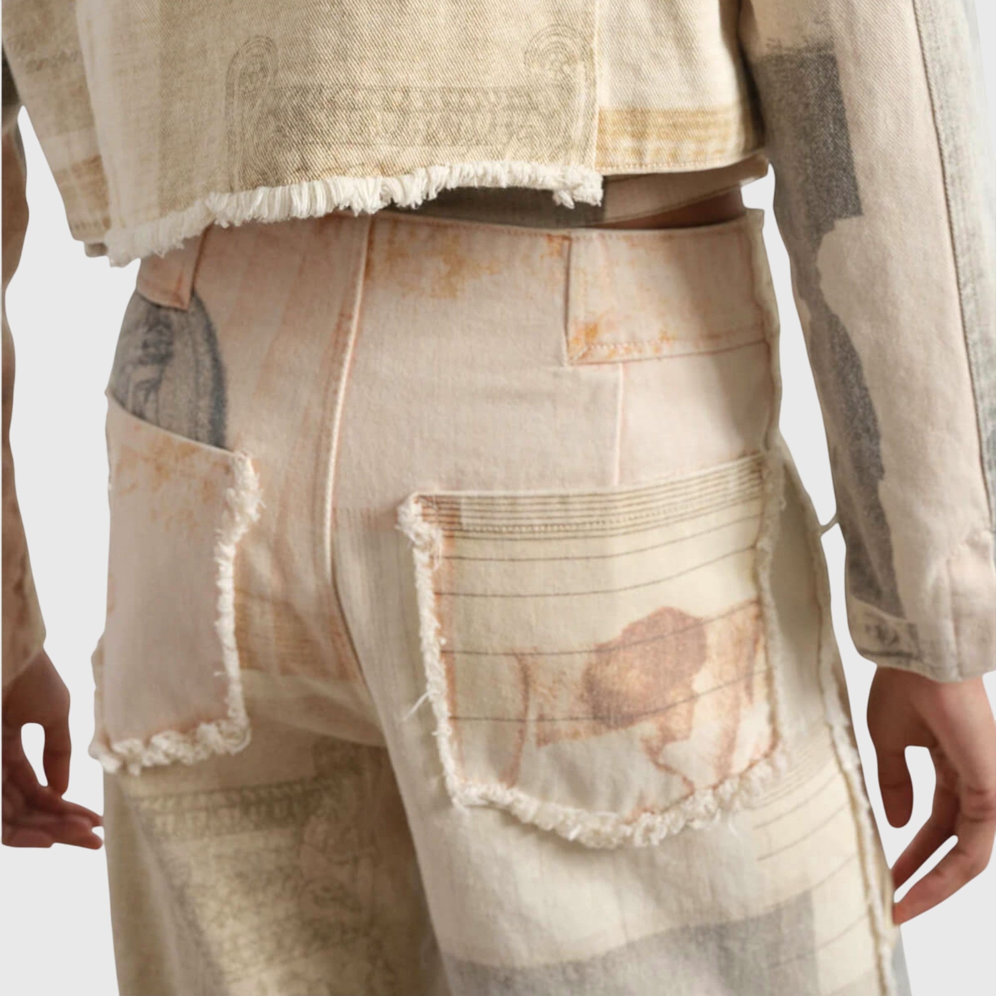 Women's Wide Leg Jeans High Waist Raw Cut Hem Casual Style