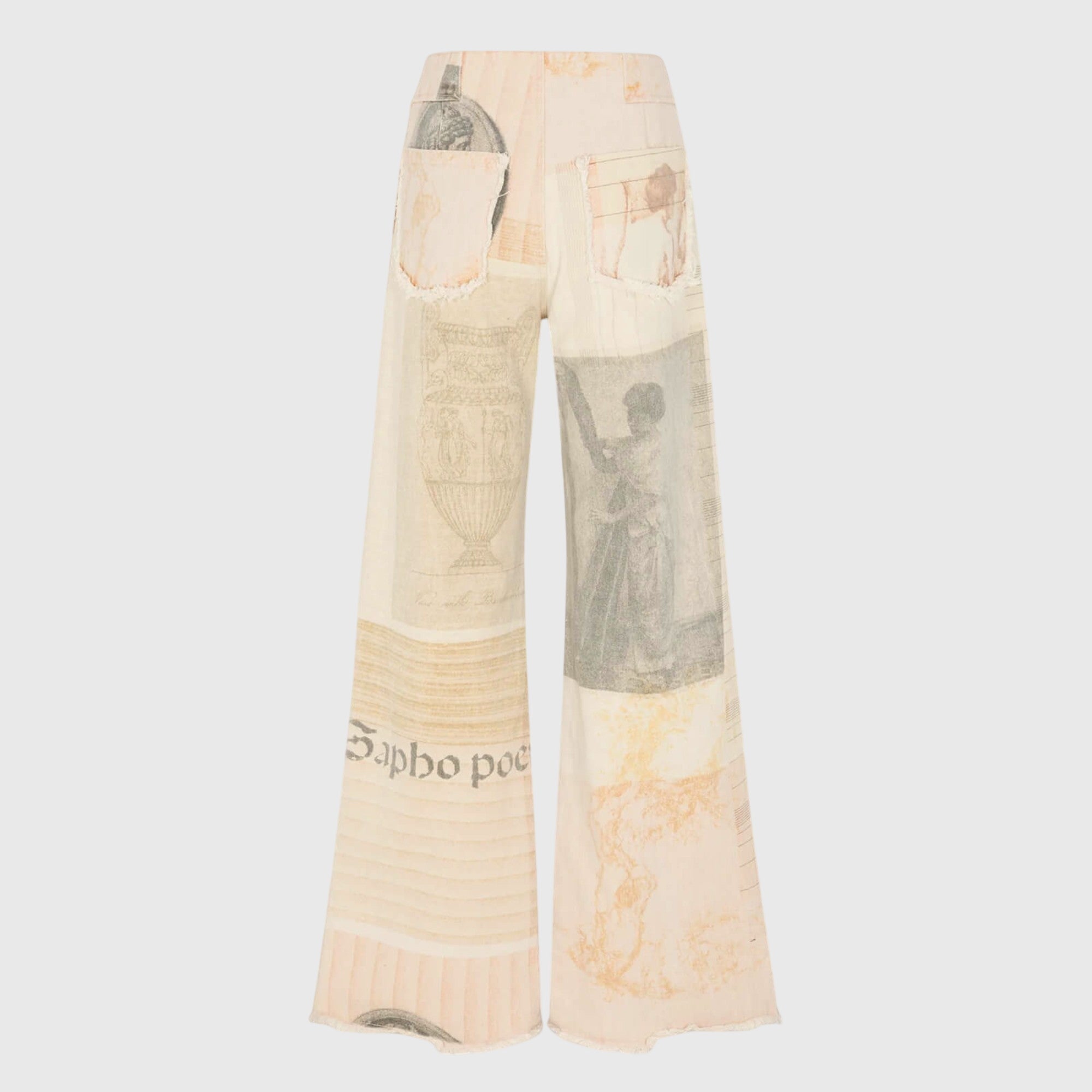 Women's Wide Leg Jeans High Waist Raw Cut Hem Casual Style