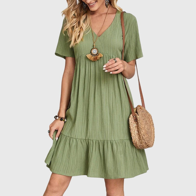 Women's Cocktail Dress Flattering Polyester | Sleeveless, A-Line, Knee-Length