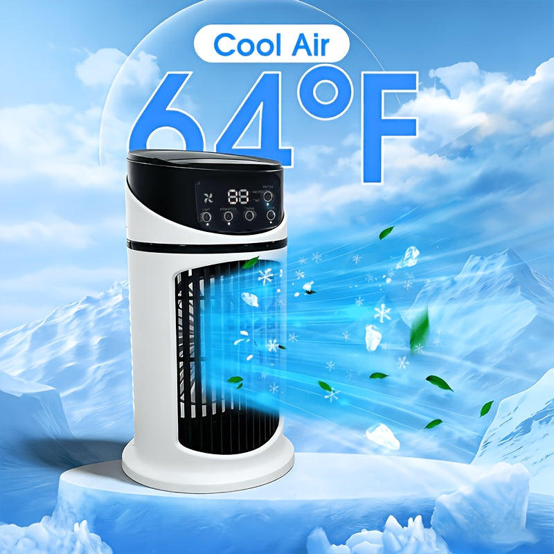 Portable Mist Cooling Fan - Adjustable, Quiet - Home & Outdoor Use
