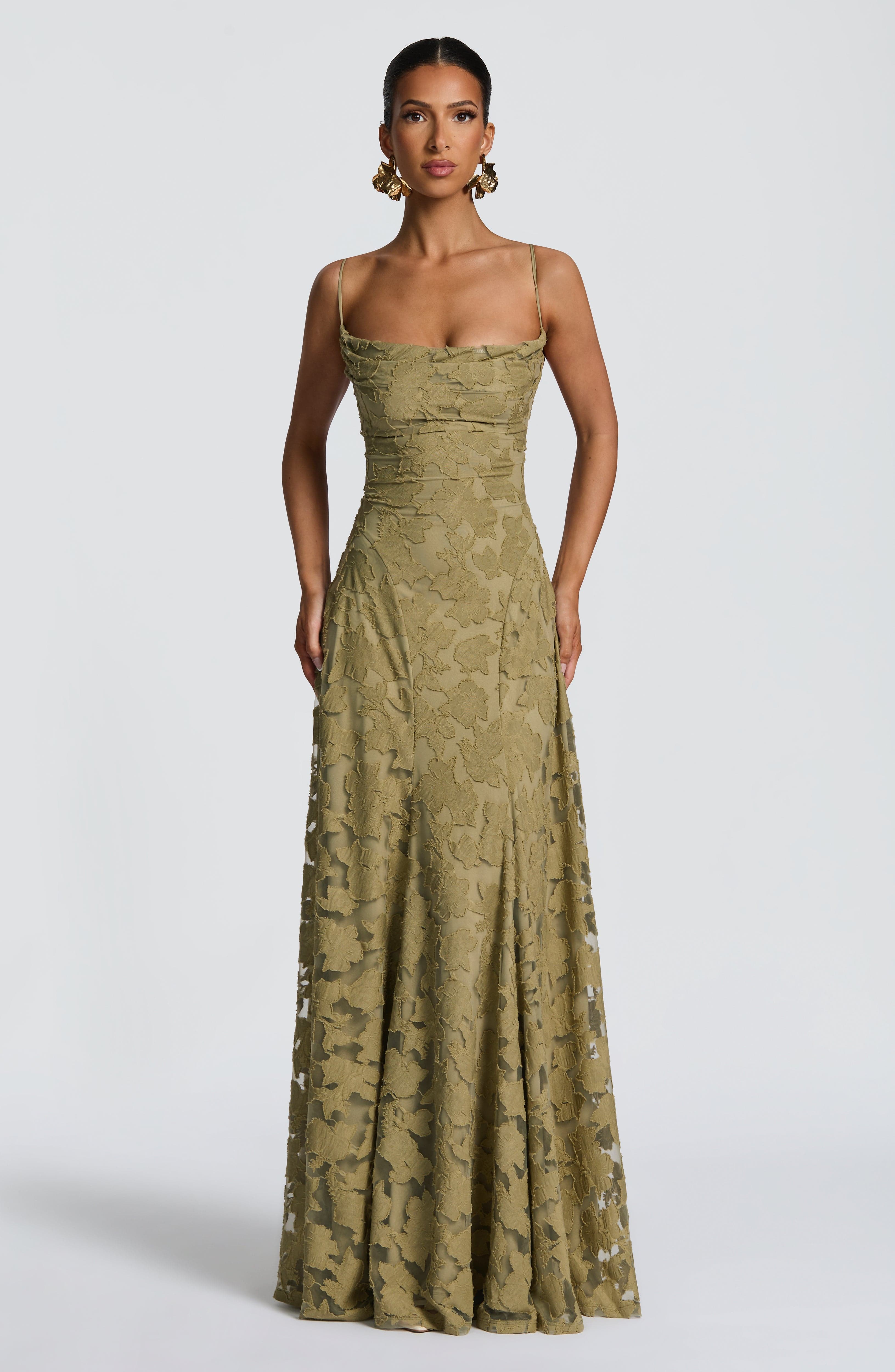 Women's Maxi Evening Dress Spaghetti Straps | Formal Wear