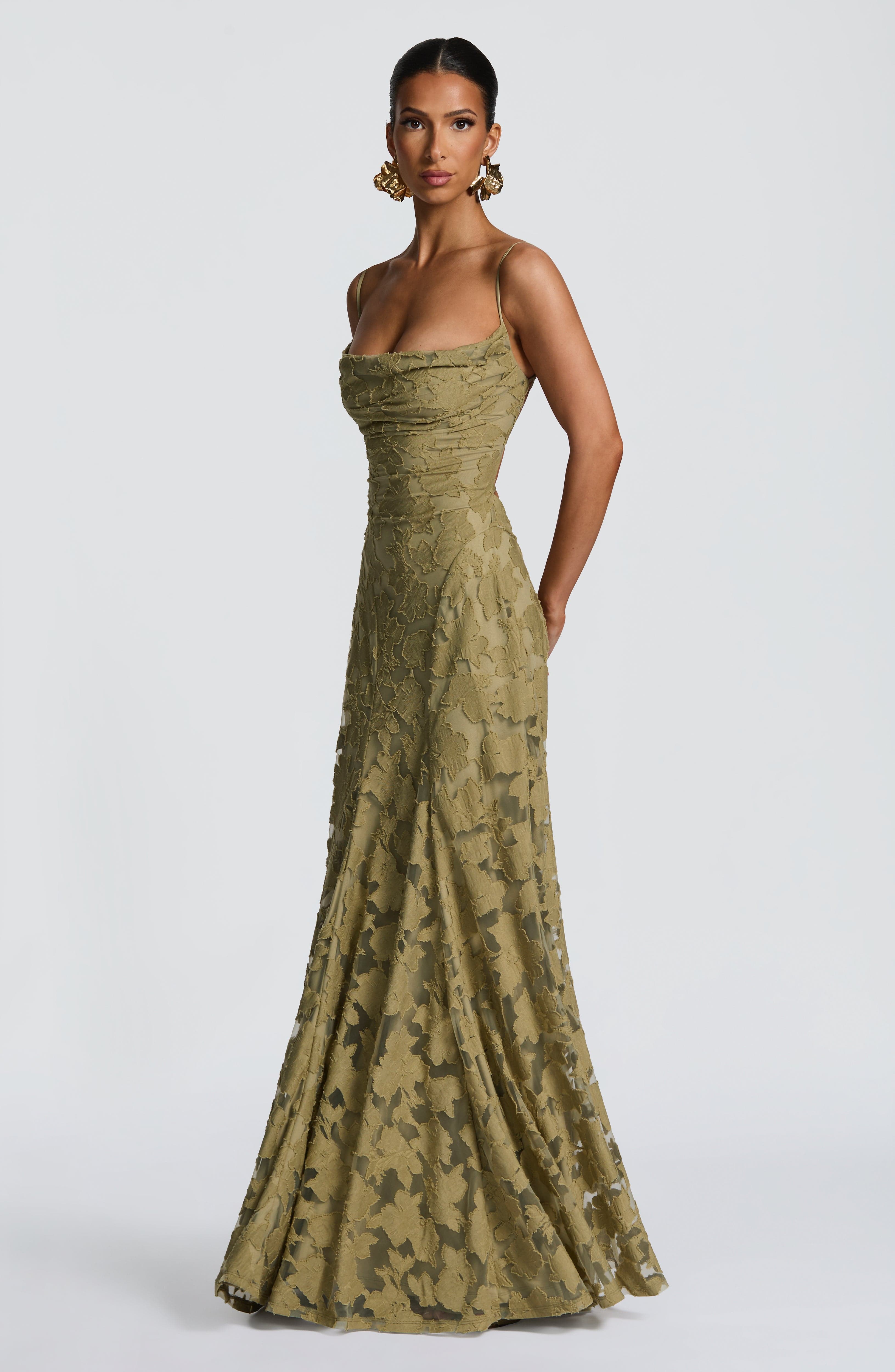 Women's Maxi Evening Dress Spaghetti Straps | Formal Wear