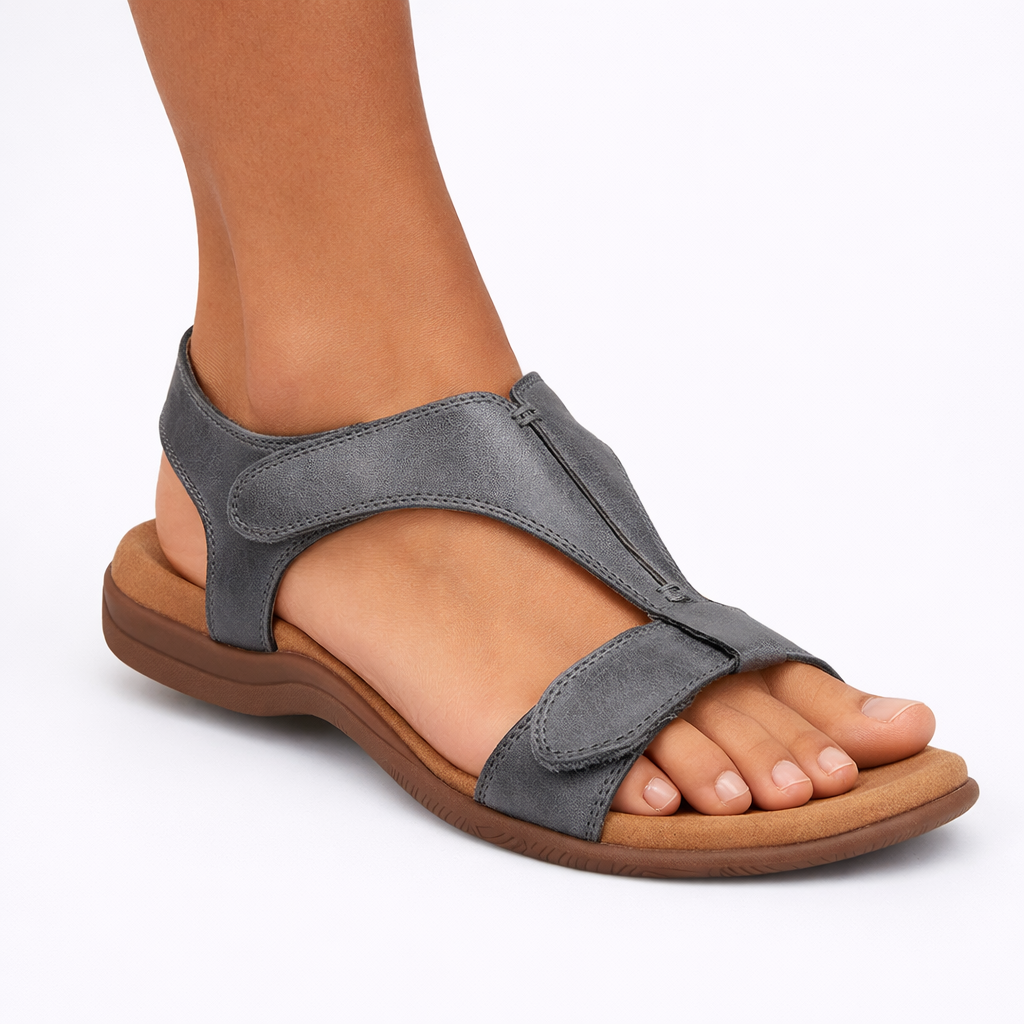 Women's Orthopedic Sandals Adjustable Straps Cushioned Support Casual Footwear