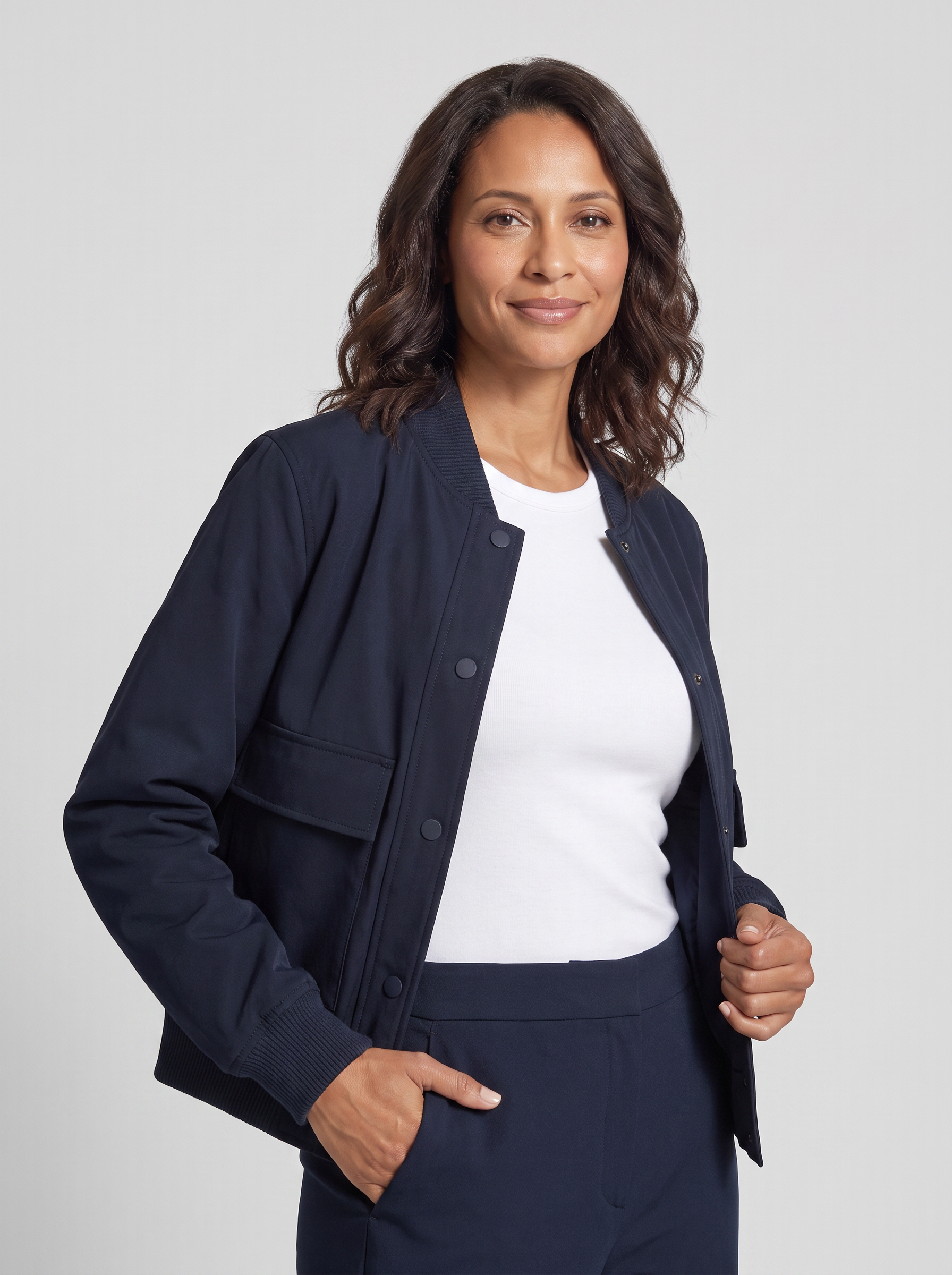 Navy|three-quarter
