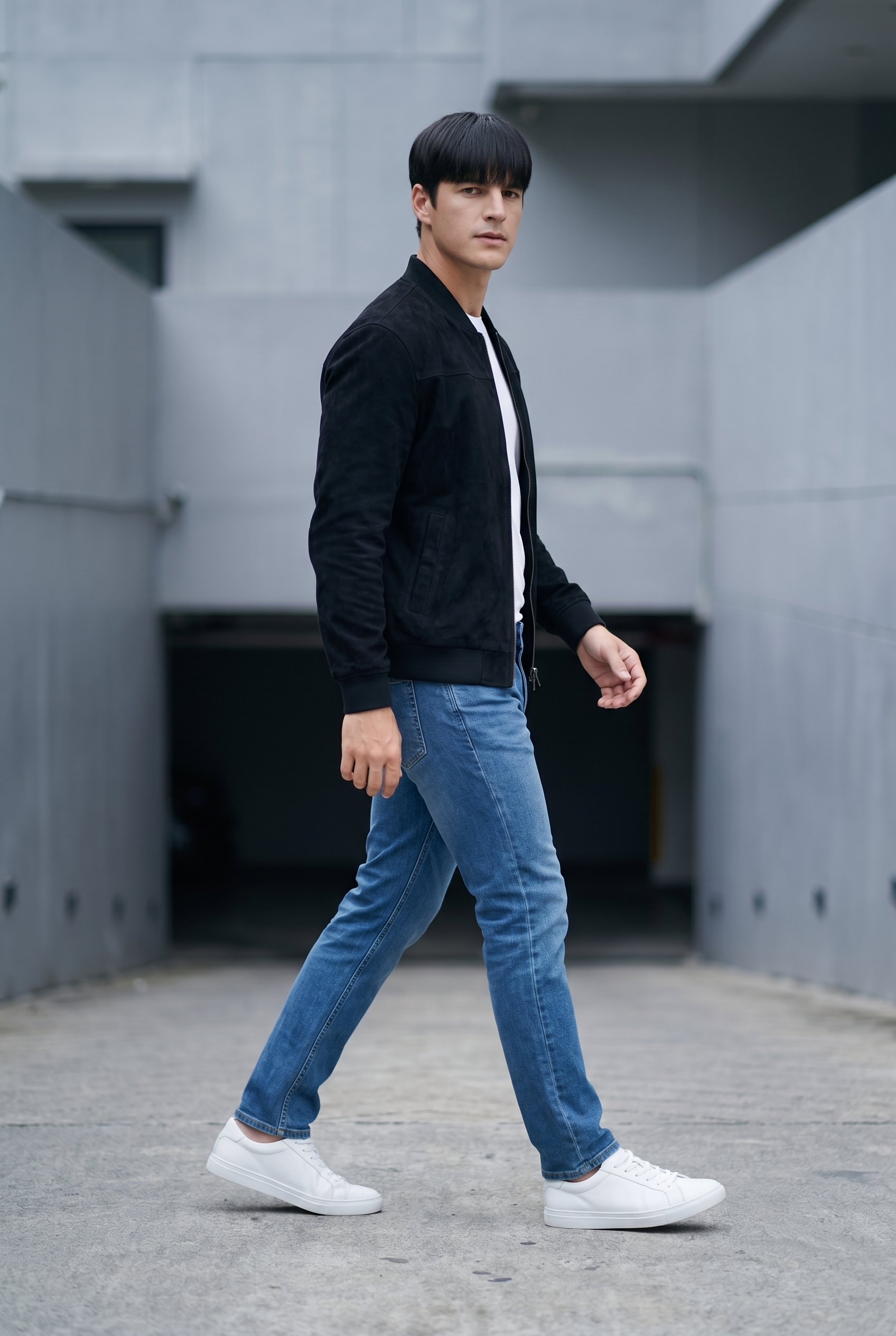 Men's Suede Bomber Jacket | Blackstone London