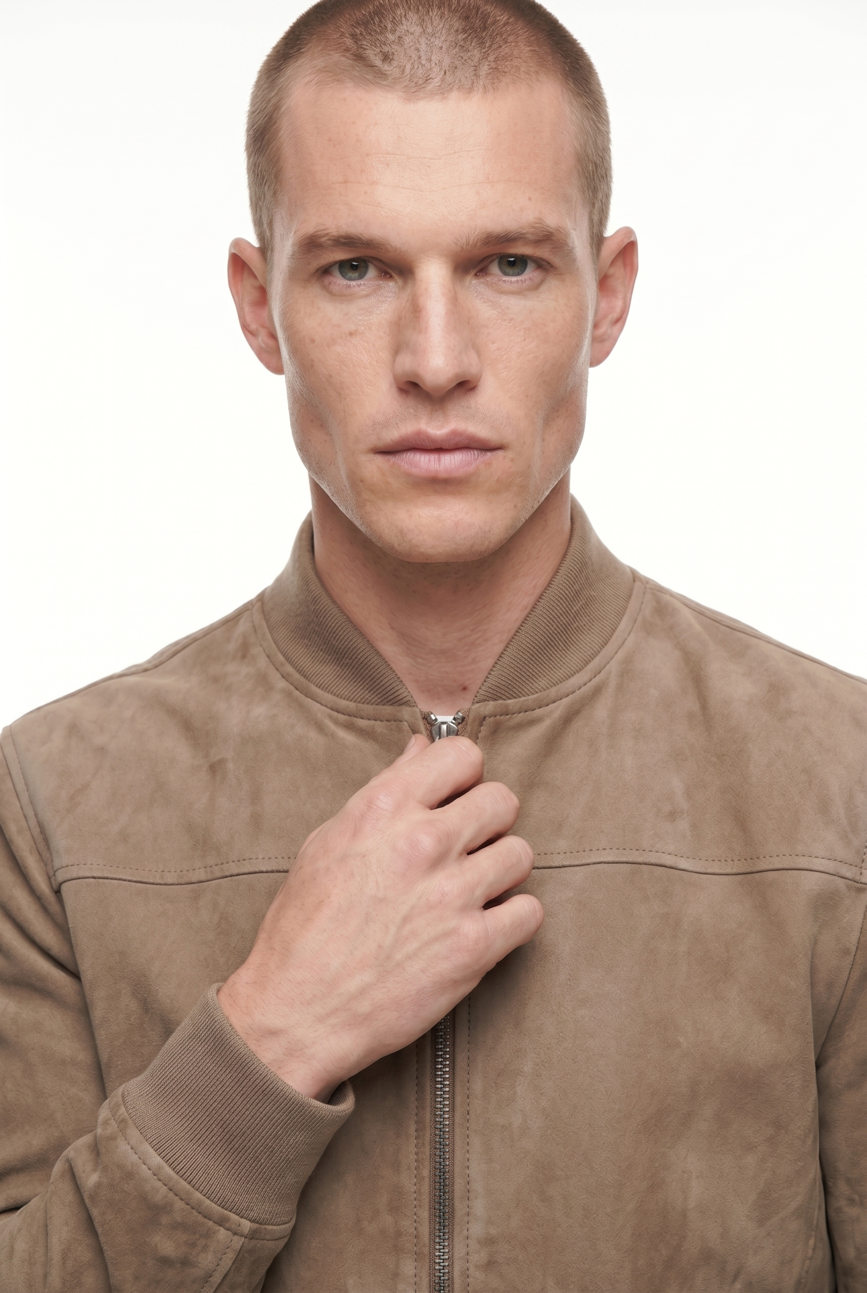 Men's Suede Bomber Jacket | Blackstone London