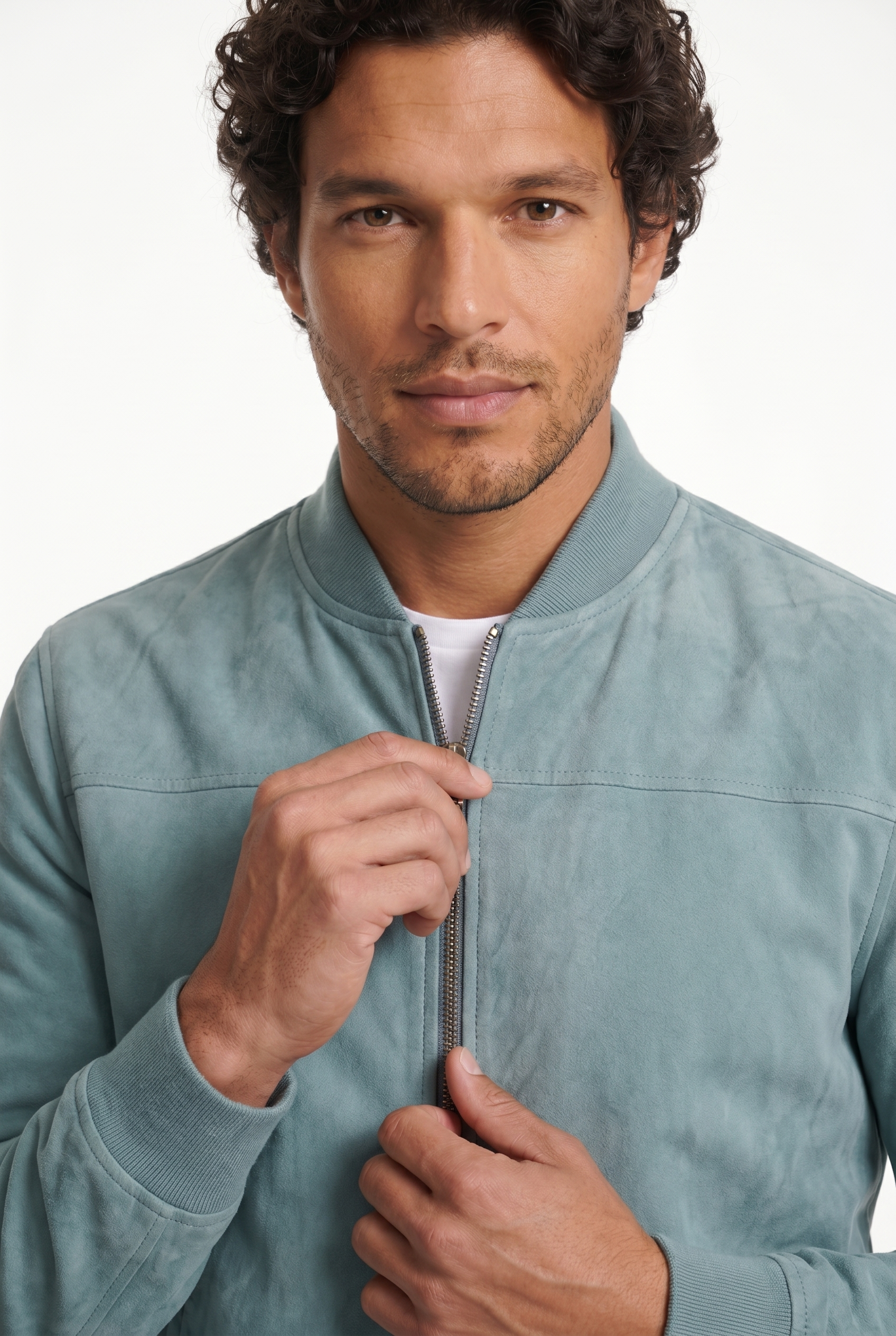 Men's Suede Bomber Jacket | Blackstone London