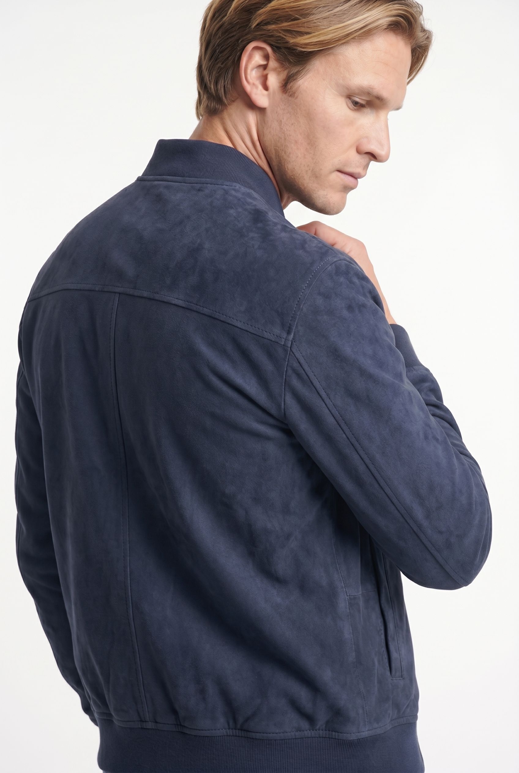 Men's Suede Bomber Jacket | Blackstone London