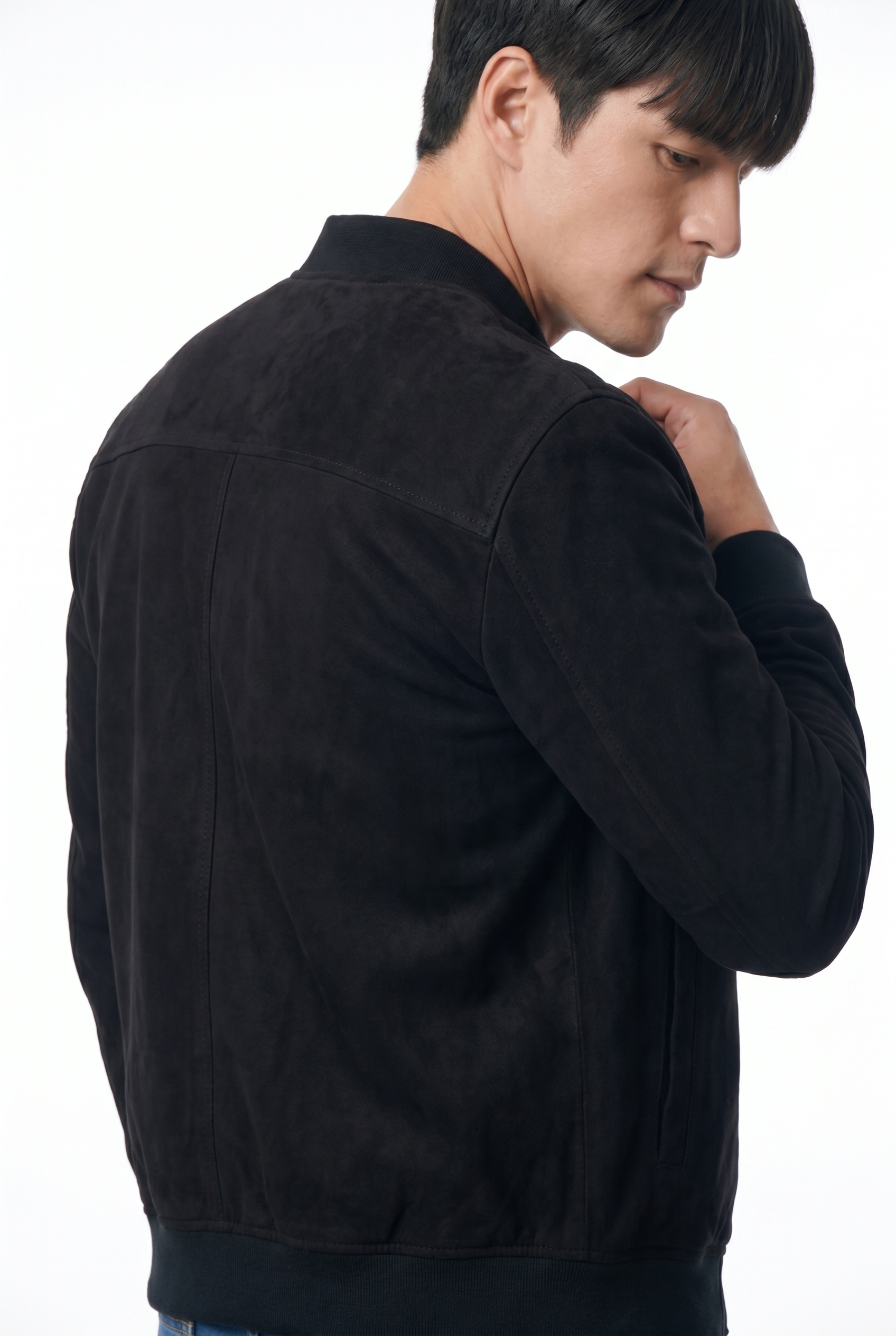 Men's Suede Bomber Jacket | Blackstone London