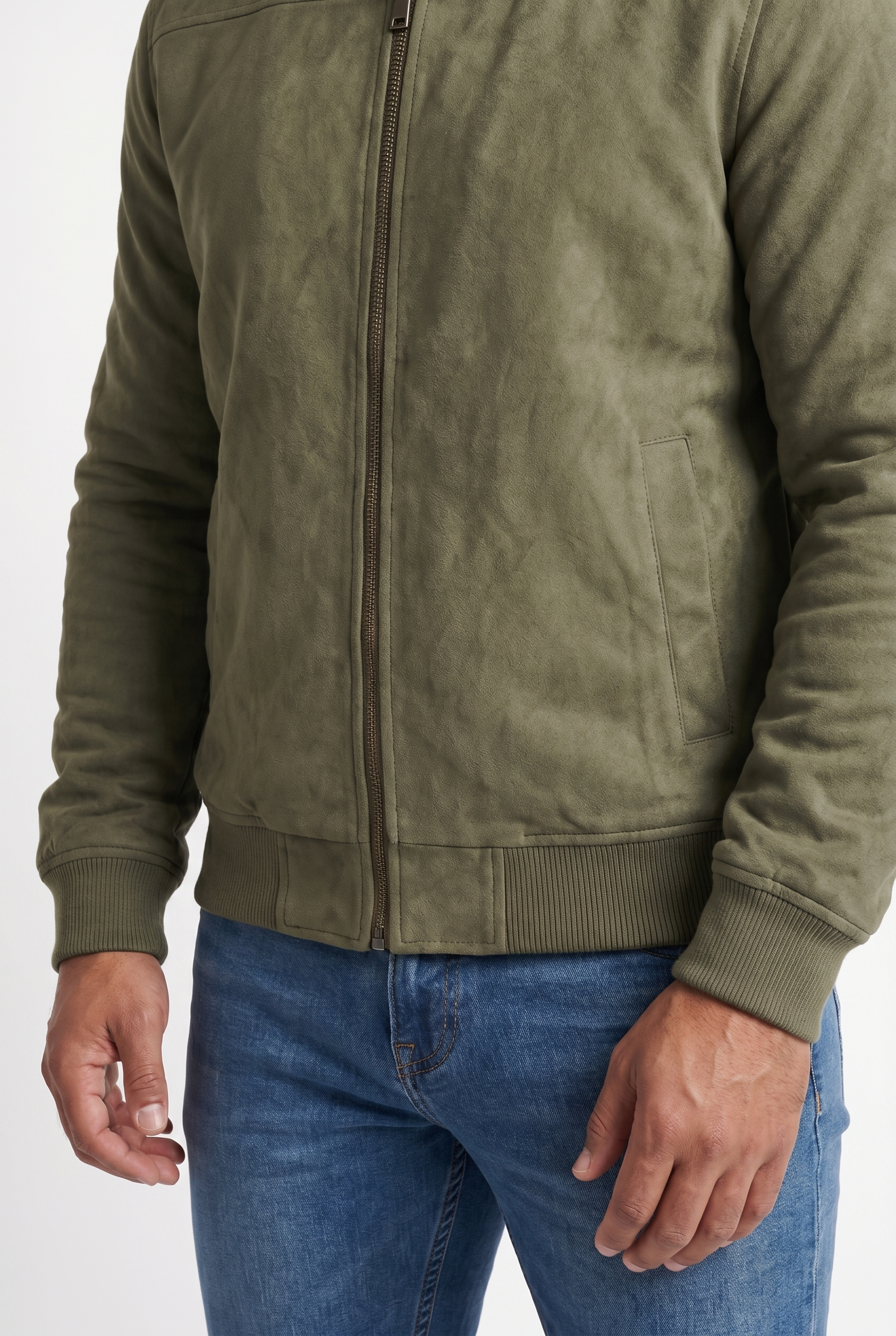 Men's Suede Bomber Jacket | Blackstone London