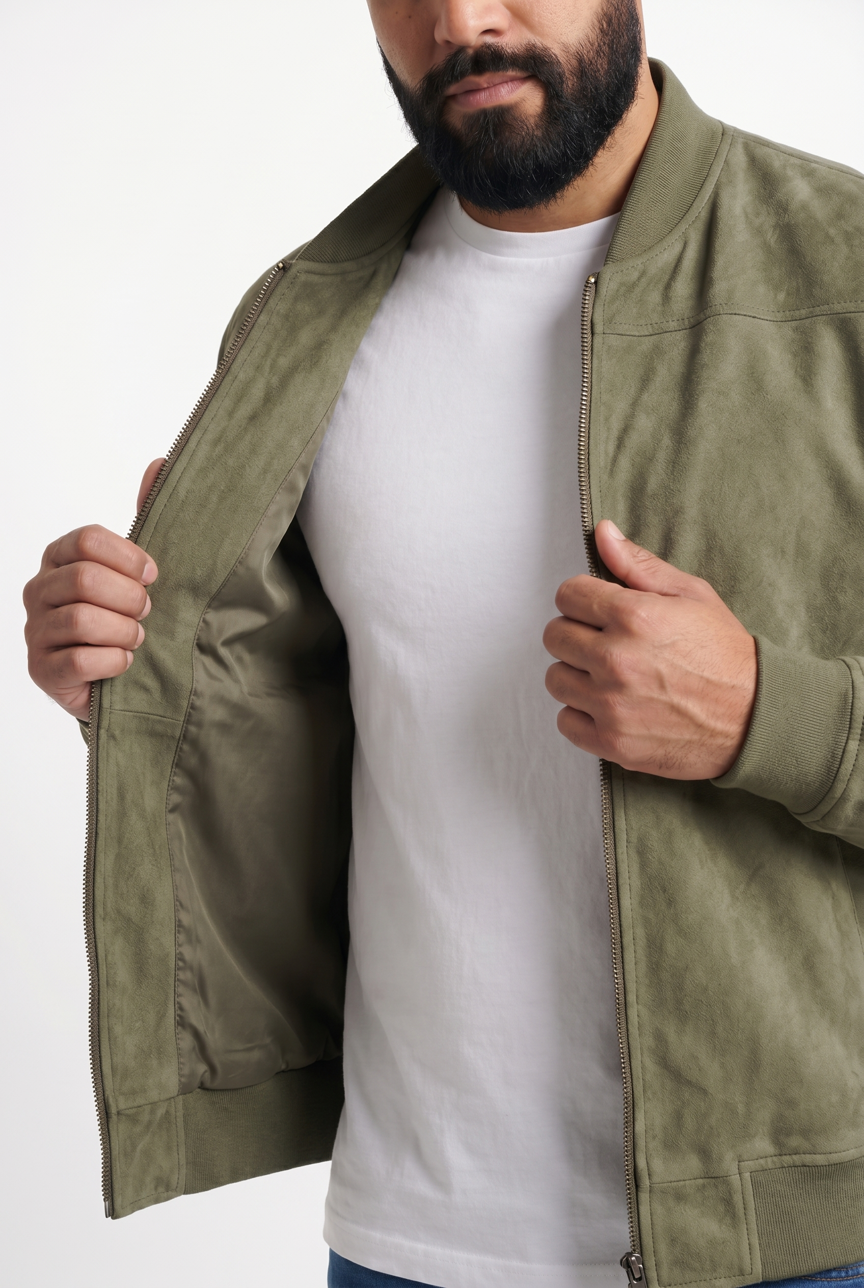 Men's Suede Bomber Jacket | Blackstone London